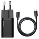 СЗУ Baseus TZCCSUP-L Super PD Charger 1Type-C 25W EU Mini 3A 1m Type-C+Type-C black