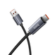 USB кабель Hoco X112 Favor with display USB to Type-C 5A 1m black