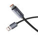 USB кабель Hoco X112 Favor with display USB to Type-C 5A 1m black