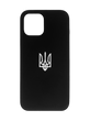 Силіконовий чохол Full Cover для iPhone 11 Pro Max black герб UA