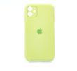 Силіконовий чохол Full Cover для iPhone 11 green mint (1) Full Camera