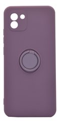 Чохол (TPU) Candy Ring для Samsung A03 lilac pride Full Camera