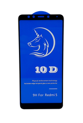 Захисне 10D скло Full Glue для Xiaomi Redmi 5 black SP