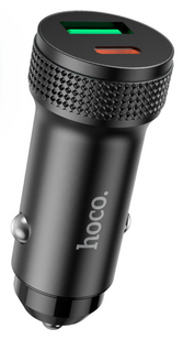 Автомобильное зарядное устройство HOCO Z49B Level PD38W (1C1A) car charger metal gray