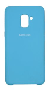 Силиконовый чехол Silicone Cover для Samsung A8 Plus tahoe blue