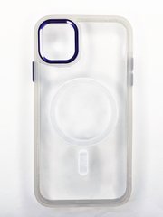 Чохол Clear MagSafe Color Metal Frame для iPhone 11 purple