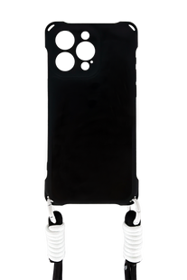 Чохол TPU CrossBoby with strape для iPhone 15 Pro Max black Full Camera