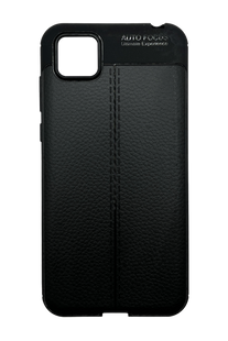 Силиконовый чехол Ultimate Experience Leather для Huawei Y5p/Honor 9S black (TPU)