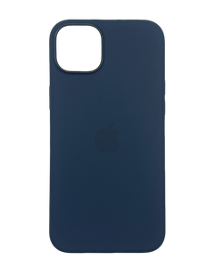 Силіконовий чохол with MagSafe для iPhone 15 storm blue 1:1 Smart animation