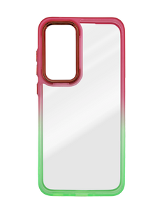 TPU+PC чохол Fresh sip series для Samsung A35 green/pink