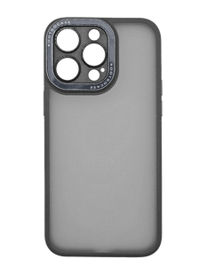 Чохол METALL CAMERA TOUCH SOFT для iPhone 15 Pro Max black Full Camera