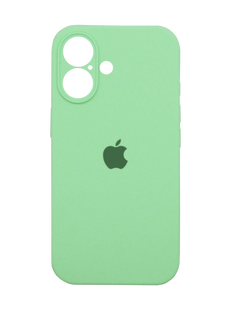 Силіконовий чохол Full Cover для iPhone 16 fresh green Full Camera