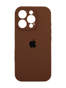 Силіконовий чохол Full Cover для iPhone 16 Pro milk chocolate Full Camera