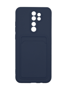 Силиконовый чехол WAVE Colorful Pocket для Xiaomi Redmi Note 8 Pro ocean blue Full Camera