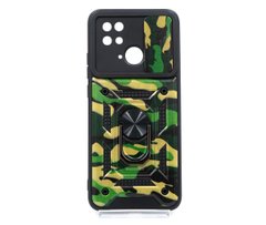 Чохол Camshield Serge Ring for Magnet Camo для Xiaomi Redmi 10C army green протиоударний