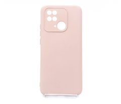 Силіконовий чохол Full Cover для Xiaomi Redmi 10C pink sand Full Camera без logo