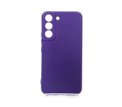 Силіконовий чохол SMTT для Samsung S22 violet Full Camera з мікрофіброю