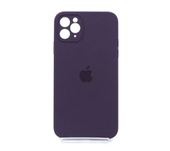 Силіконовий чохол Full Cover для iPhone 11 Pro Max elderberry Full Camera