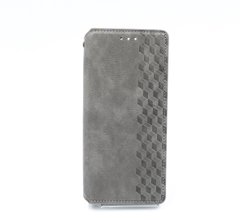 Чохол-книжка шкіра для Xiaomi Redmi 10C grey Getman Cubic PU
