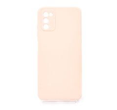 Силіконовий чохол Candy Full Camera для Samsung A03S pink sand