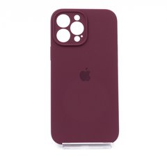 Силіконовий чохол Full Cover для iPhone 13 Pro Max plum Full Camera