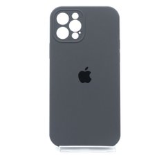 Силіконовий чохол Full Cover для iPhone 12 Pro marengo (dark gray) Full Camera