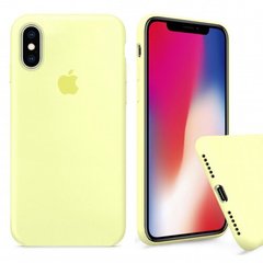 Силіконовий чохол Full Cover для iPhone X/XS mellow yellow