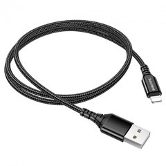 USB кабель Borofone BX54 Ultra bright USB to Lightning 2.4A 1m black