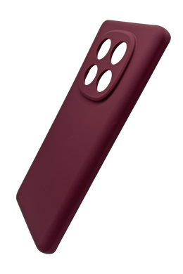 Силіконовий чохол Fibra для Xiaomi Redmi Note 14 Pro 4G marsala Full Camera