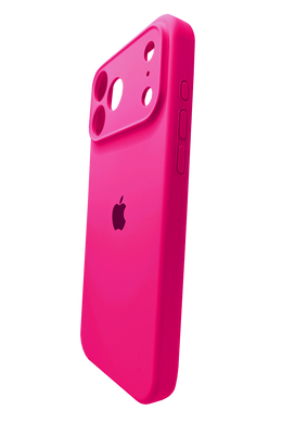 Силіконовий чохол Full Cover для iPhone 17 Pro Max barble pink (hot pink) Full Camera