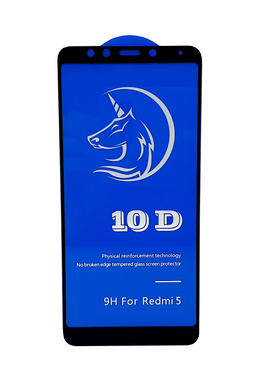 Захисне 10D скло Full Glue для Xiaomi Redmi 5 black SP