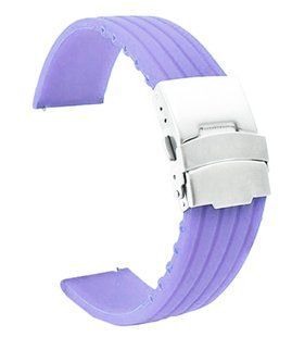 Ремінець Универс Silicone+Metal lock для Samsung/Amazfit/Huawei 22mm light lilac