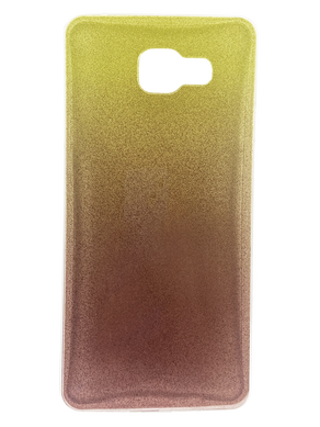 Силіконовий чохол TPU Glitter Cover для Samsung A710 gold-brown