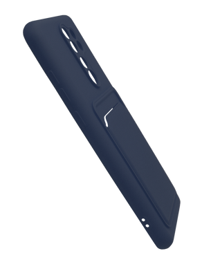 Силиконовый чехол WAVE Colorful Pocket для Xiaomi Redmi Note 8 Pro ocean blue Full Camera