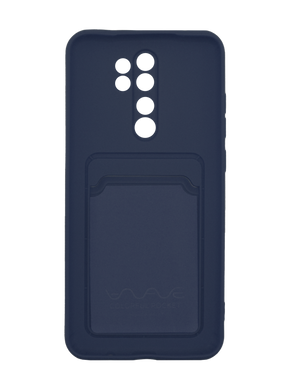Силиконовый чехол WAVE Colorful Pocket для Xiaomi Redmi Note 8 Pro ocean blue Full Camera