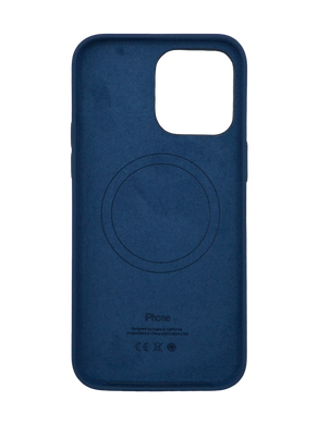 Силіконовий чохол with MagSafe для iPhone 14 Pro Max storm blue