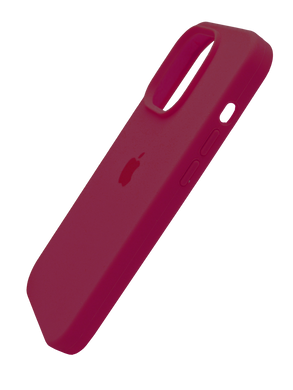 Силиконовый чехол Full Cover Square для iPhone 14 rose red Full Camera