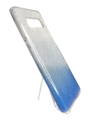 Силиконовый чехол Baseus Glitter 3 в1 для Samsung Note 8 blue