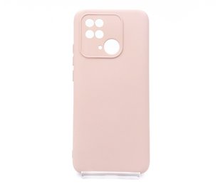 Силіконовий чохол Full Cover для Xiaomi Redmi 10C pink sand Full Camera без logo