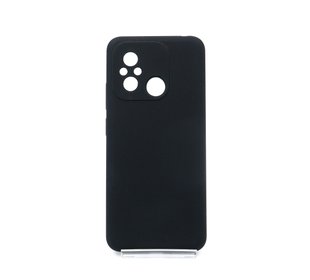 Силіконовий чохол Full Cover для Xiaomi Redmi Note 12C black (AAA) Full Camera без logo