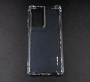 Чохол (TPU) Getman Ease logo для Samsung S21 Ultra clear з посиленими кутами