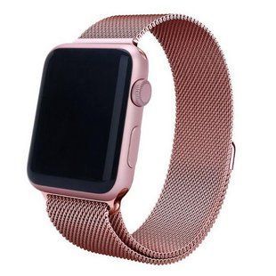 Ремінець Apple Watch Milanese loop 42/44/45/49mm rose-gold (Box)