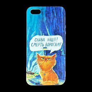 TPU чехол MyPrint для iPhone 5 transparent (кішка шафа)