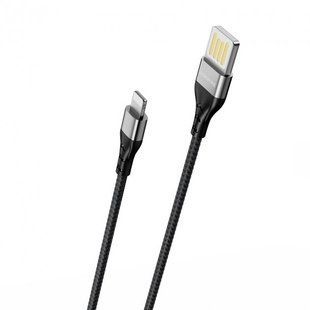 USB кабель Borofone BU11 Tasteful USB to Lightning 2.4A/1.2m black