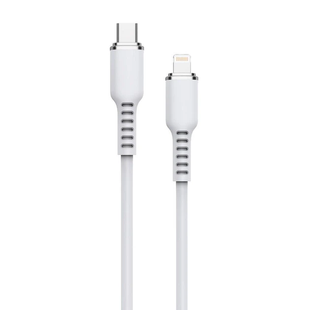 USB кабель Walker C795 Type-C-Lightning white