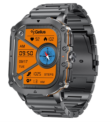 Смарт - годинник Smart Watch Gelius Pro Tactical Heavy GP-SW016 black chrome