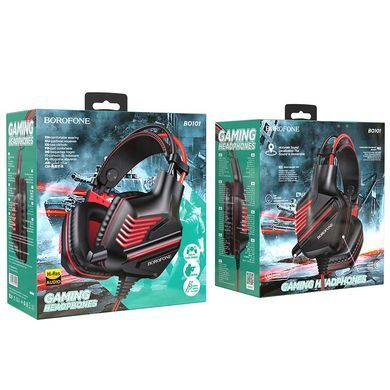 Наушники Borofone BO101 PC Racing black red