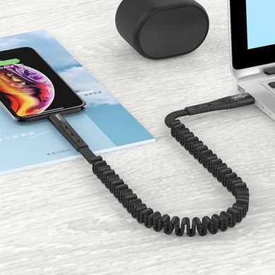 USB кабель HOCO U78 Cotton treasure micro 2,4A 0.75m/1,2m Fast charging black