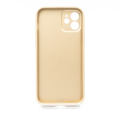 TPU+Glass чохол Matte Candy для Apple iPhone 12 Full Camera gold