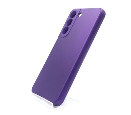 Силіконовий чохол SMTT для Samsung S22 violet Full Camera з мікрофіброю